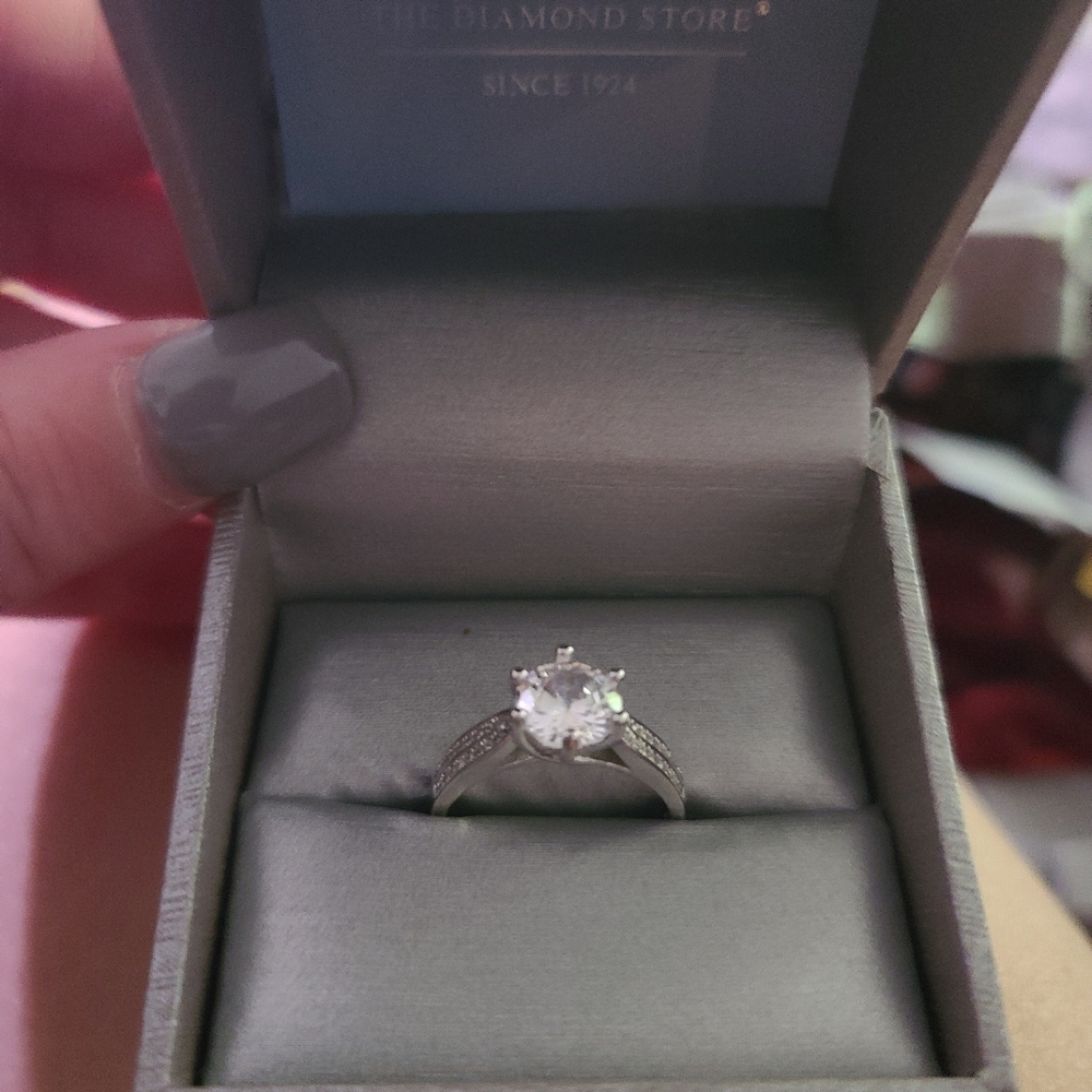 2.5 ctw Diamond and White Sapphire 18kt White Gold